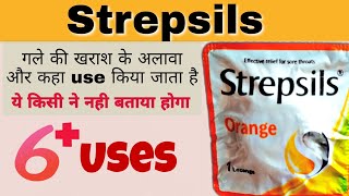 strepsils orange  strepsils uses in hindi  strepsils ke fayde [upl. by Vachill]