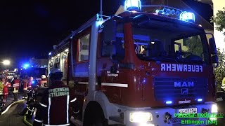 DACHSTUHLBRAND  Löscherfolg durch massiven Löschangriff der Feuerwehr  E [upl. by Emiaj997]