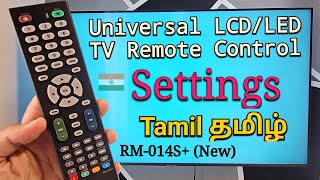 Universal TV Remote Settings  How To ProgramSet RM014S Tamil தமிழ் [upl. by Eillo]