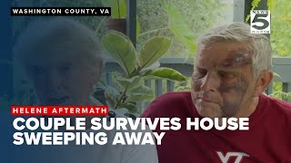 Washington County Va couple married for 57 years rescued after home swept away by flood [upl. by Llig666]