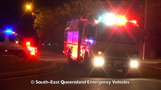 RUMBLER amp CONVOY QFRS  630A and 637A Pimpama amp Hollywell Responding  QAS  601592 Responding [upl. by Lanna]