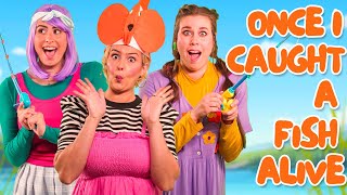 Once I Caught A Fish Alive  Nursery Rhymes and Kids Songs Educational Videos for Kids amp Babies [upl. by Osner]