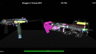 Daily Puzzle Brugger amp Thomet MP9 vs FN P90 [upl. by Aicatsana]