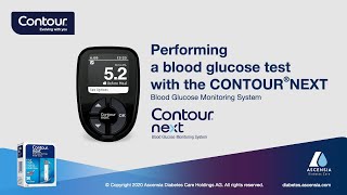 How to perform a blood glucose test  CONTOUR NEXT  mmolL  UK amp Ireland enUKIE [upl. by Sherm]