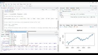 Forecasting the SampP 500 using Time Series Econometrics   ARIMA Model  R programming [upl. by Oicnedurp]