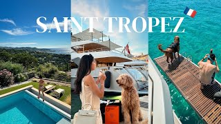 A week in St Tropez Vlog  Yacht day in South France  Luxury villa in St Tropez [upl. by Acsehcnarf515]