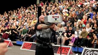 Luke Fullbrook Hammer Hold at Britains Strongest Man 2017 [upl. by Yelnek]