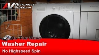 Frigidaire Washer Repair  Does Not Go Into HighSpeed Spin  Door lock [upl. by Niel]