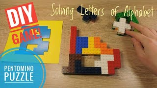 DIY Pentominoes puzzle game made of Lego How to make pentomino by yourself [upl. by Barina319]