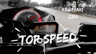 TOP SPEED Kawasaki Z250  Tablero y GPS [upl. by Braca]