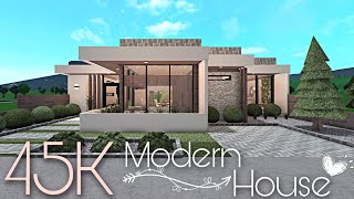 BLOXBURG 45K MODERN HOUSE  NOGAMEPASS [upl. by Yelsel]