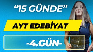 15 GÜNDE 2024 AYT EDEBİYAT SORU KAMPI  FULLETEN KAMP  4GÜN [upl. by Cassella311]