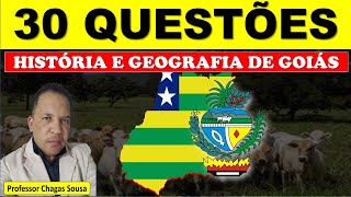 35 QUESTÕES DA HISTÓRIA E GEOGRAFIA DE GOIÁSAtualizadasProf Chagas Sousa [upl. by Lucrece]