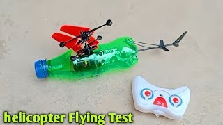 How To Make Flying Test Bottle Mini Helicopter mini flying helicopter kaise banaye [upl. by Arim609]