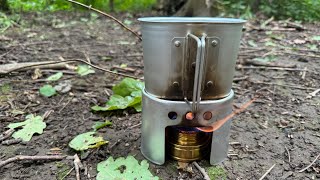 Lixada Military Canteen Review and Use lixada bushcraft bushcraftgear [upl. by Allsopp799]