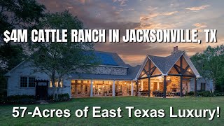 Exquisite Cattle Ranch for Sale in Jacksonville TX [upl. by Leimad]