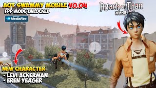 MAKIN KEREN AOT SWAMMY MOBILE V004  GAME ATTACK ON TITAN ANDROID OFFLINE FANGAME PLAYTHROUGH [upl. by Atiekan]