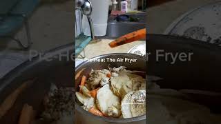 Air Fryer Preheat Healthy Food Preparation bachelorskitchen shorts [upl. by Odnomar]