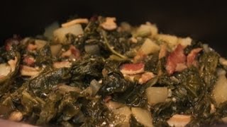 Southern Turnip Greens Recipe  I Heart Recipes [upl. by Urania]