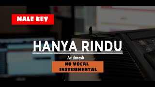 Andmesh Hanya Rindu  Karaoke Male Key [upl. by Petua]