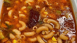 Cómo Hacer Una Rica Sopa De Coditos Con Carne Molida De Res La Cocina De Sol [upl. by Enelrahc]