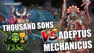 Admech vs Thousand Sons  T5S2 S9 Pod 4 FINALS  Warhammer 40k Battle Report [upl. by Olnee]