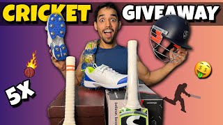 CRICKET CARDIO 500K SPECIAL GIVEAWAY😍 Cricket BATS Cricket SHOES Giveaway🔥 [upl. by Namielus]