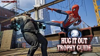 SpiderMan PS4  Hug It Out Trophy Guide  Knock together 10 pairs of enemies with Trip Mines [upl. by Lezirg308]