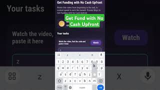 Get Funding with No Cash Upfront Code Tapswap  Get Funding With No Cash Upfront [upl. by Sirtemed]