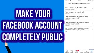 How to Make Your Facebook Account Completely Public [upl. by Wakerly]