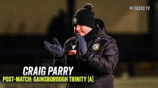 POSTMATCH  Craig Parry disappointed with his side’s display after their 20 loss to Gainsborough [upl. by Ardnohs]