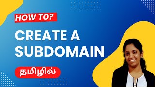 what is subdomain and how to create it in tamil  SubDomain in tamil [upl. by Ibbie]