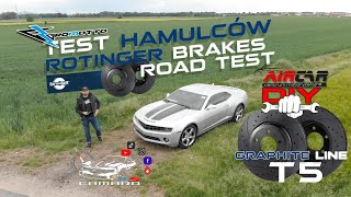 NEW ROTINGER TEXTAR BRAKES TEST AND COMPARISON TO STOCK ONES  TEST HAMULCÓW ROTINGER CAMARO5thGEN [upl. by Pacian]