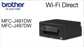 Connect to MFCJ497W with WiFi Direct [upl. by Htrag]