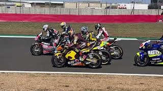 MotoGP British GP Moto2 grid revving great sound [upl. by Cheyne]