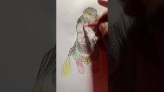 drawing sketch artist artwork jai hanuman ji in drawing art mahaveer Singh [upl. by Morgenthaler]