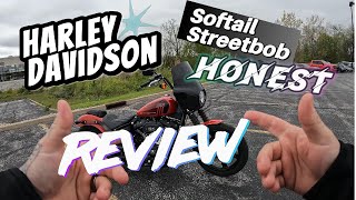 Honest review on a softail streetbob nicktheharleyguy harleydavidson motorcycle fyp indiana [upl. by Guinevere]