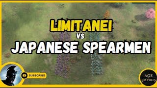 Limitanei VS Japanese Spearmen  AoE IV [upl. by Allenrad133]