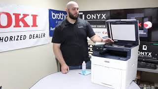 Xerox WorkCenter 6515  Onyx Imaging  OKC Printer Repair  How to Clean the Scanner Glass [upl. by Yuji670]