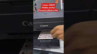 Canon G3010 Mobile printer Passport photo prin Allin One Color printer Photo Speed Test Canon [upl. by Eneli569]