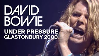 David Bowie  Under Pressure Live at Glastonbury 2000 Video Clip [upl. by Nekal]