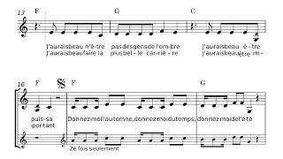 Donnezmoi – Les Frangines Sheet music  Partition [upl. by Niryt]