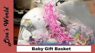 How To Make A Baby Gift Basket with Lisas World [upl. by Odlabu]