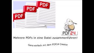 PDF Tutorial Part 1  Mehrere PDF Dateien zusammenfügen  GermanDeutsch [upl. by Nwahser922]