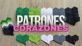 Corazones  Patchwork con papel [upl. by Hgielrahc684]