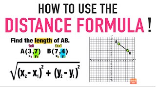 Using Distance Formula to Find Distance Between Two Points [upl. by Annaili]