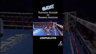 Claressa Shields vs Vanessa Joanisse GWOAT Shields KNOCKOUT claressashields gwoat [upl. by Einomrah]