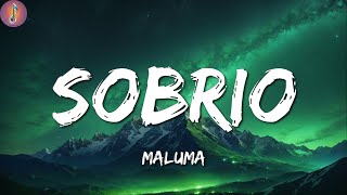 Maluma ╸Sobrio  LetraLyrics [upl. by Simetra]