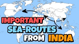 4 Five Important sea routes from India asked in sponsorship Interview [upl. by Thaddaus]