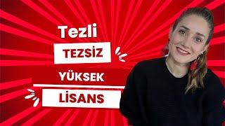 Tezsiz Yüksek Lisans Sürecim Nasıl Başladı [upl. by Kisung900]